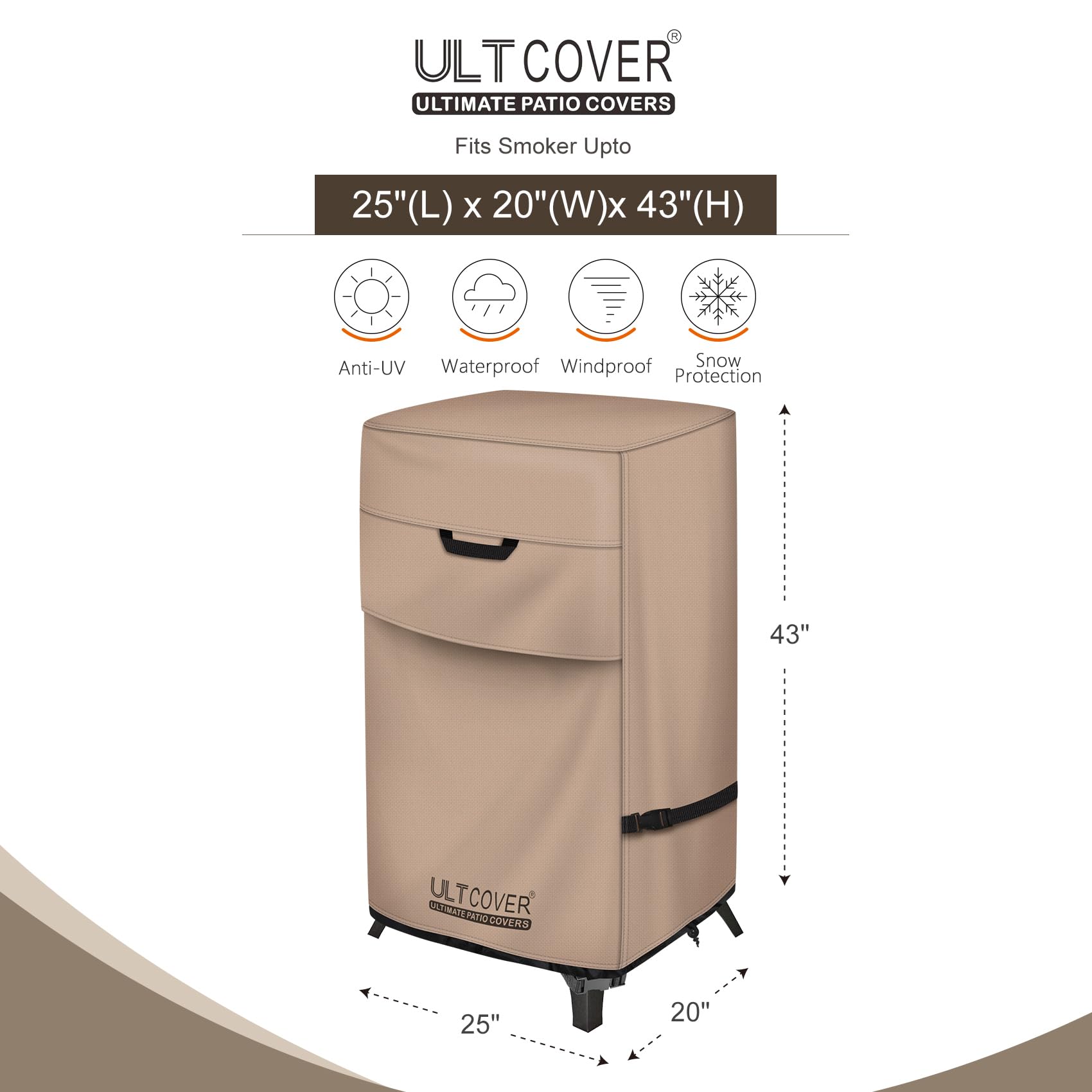 ULTCOVER detalle de tejido 600D que demuestra resistencia al desgaste