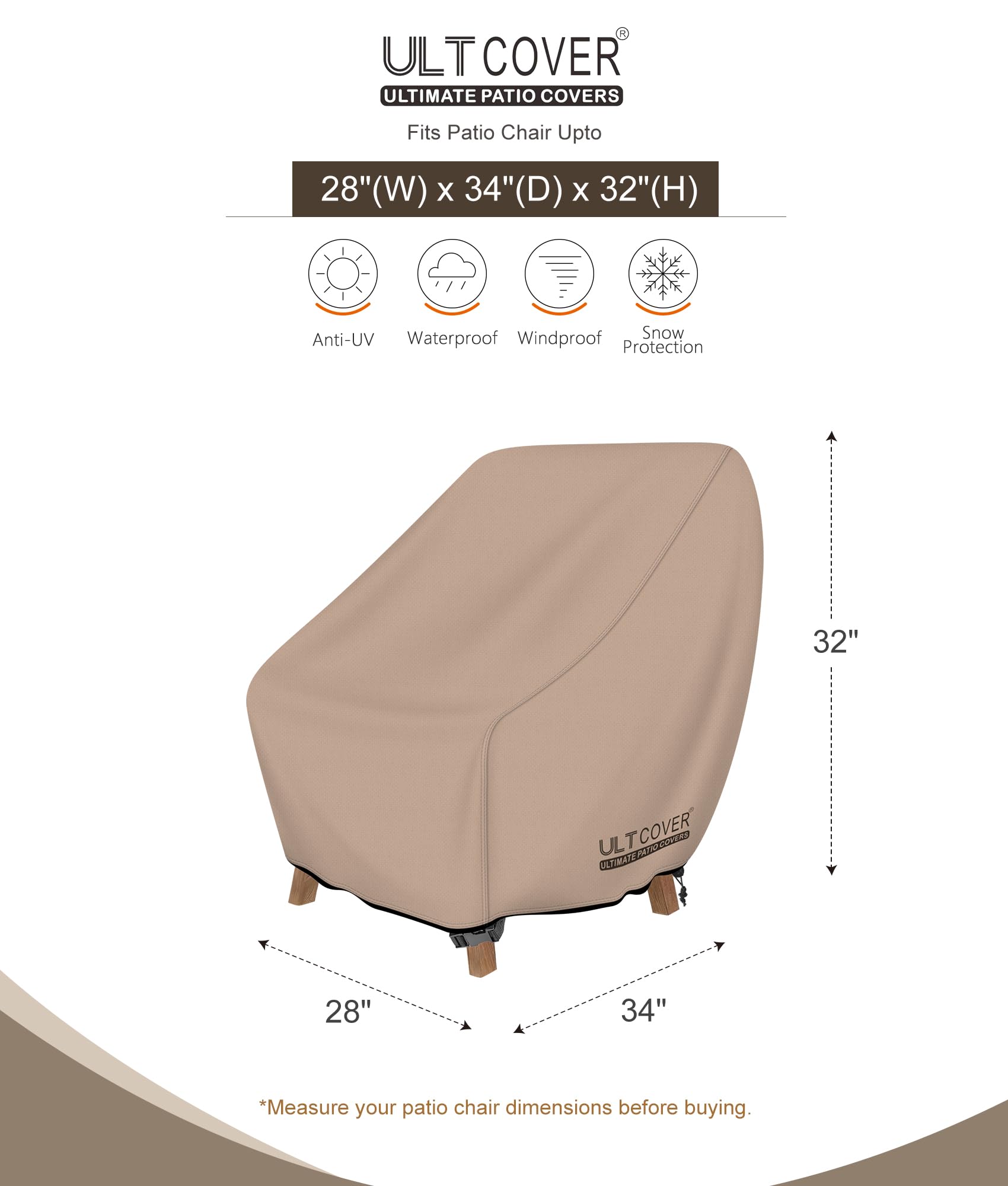 ULTCOVER primer plano tejido 600D resistente, durabilidad contra desgaste