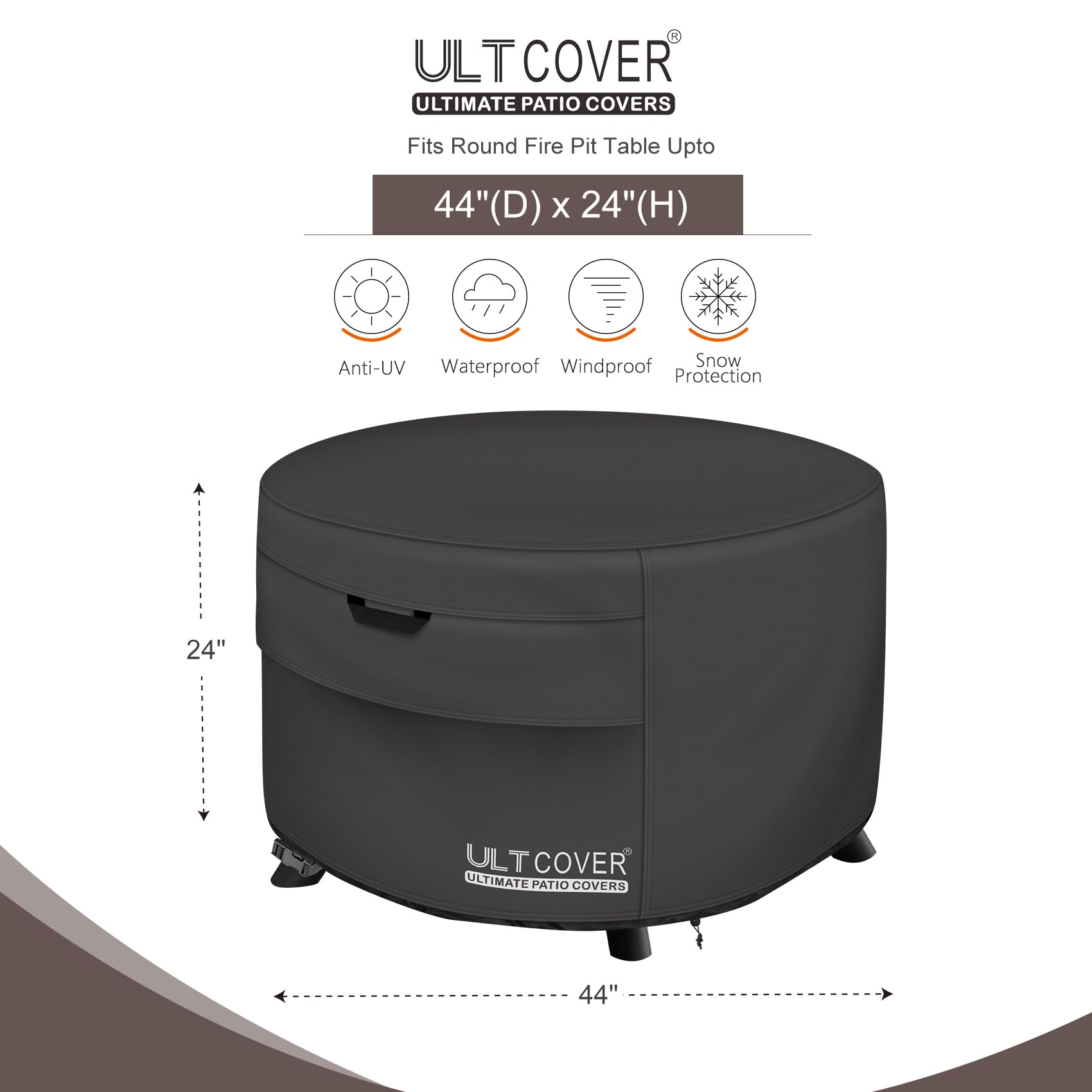 ULTCOVER textura 600D poliéster resistente y duradera