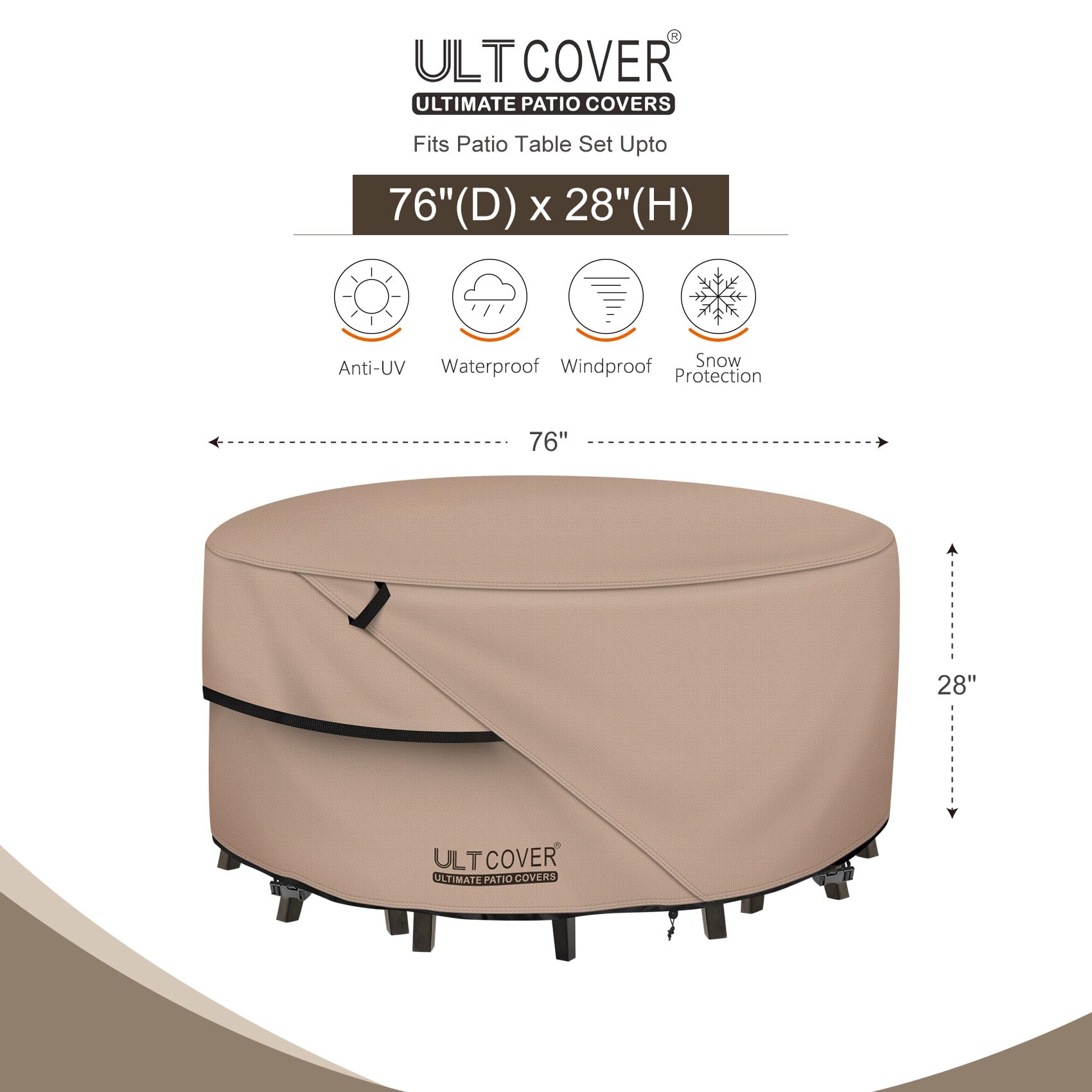 ULTCOVER primer plano tejido 600D resistente para larga durabilidad