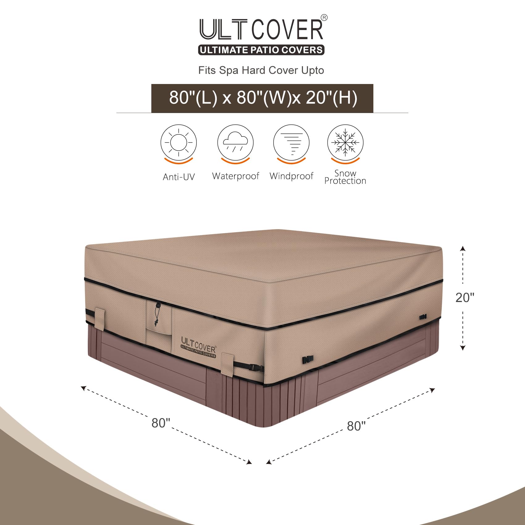 ULTCOVER primer plano de textura 600D muestra resistencia y durabilidad