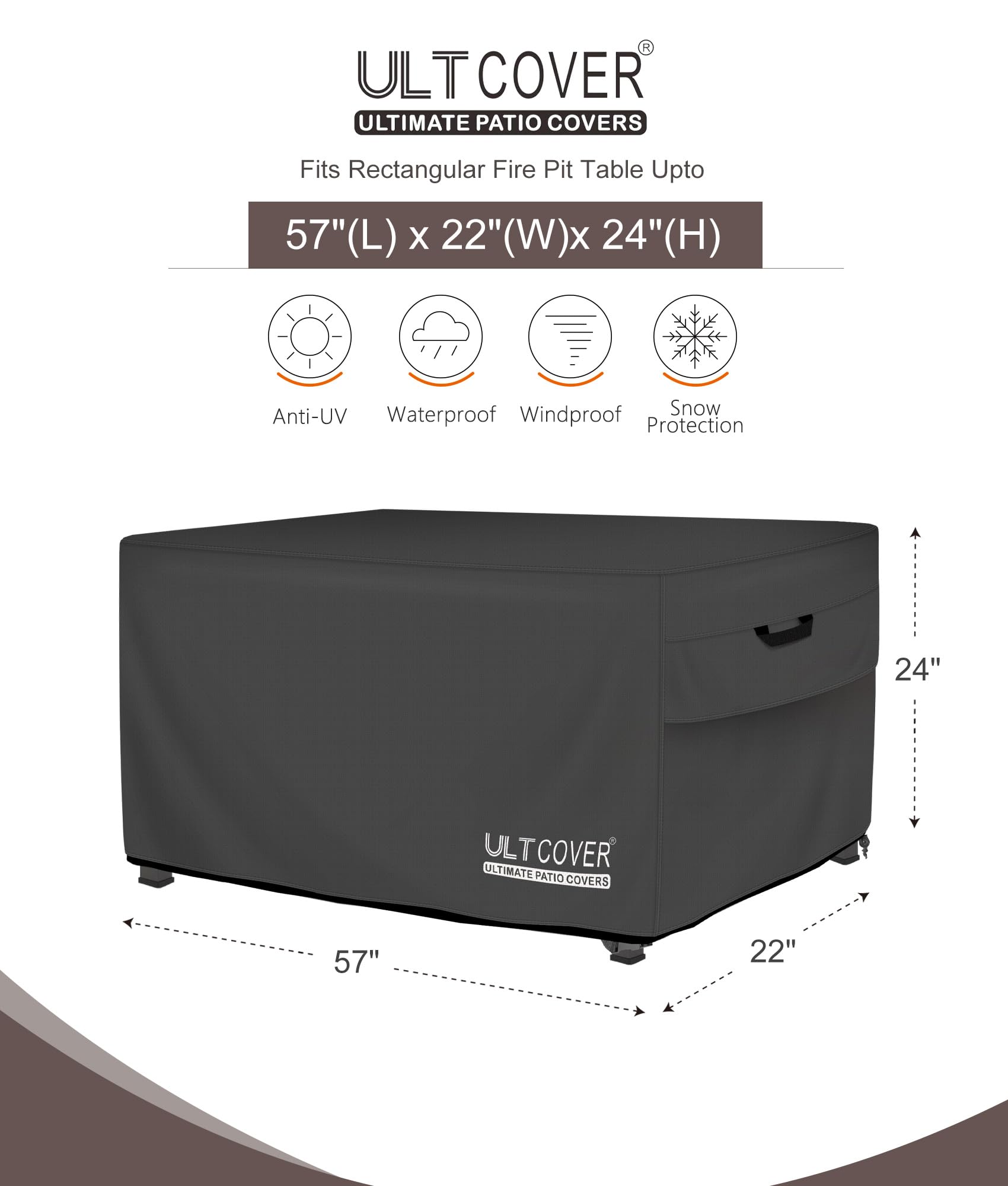 ULTCOVER textura 600D detalle que resalta impermeabilidad y resistencia