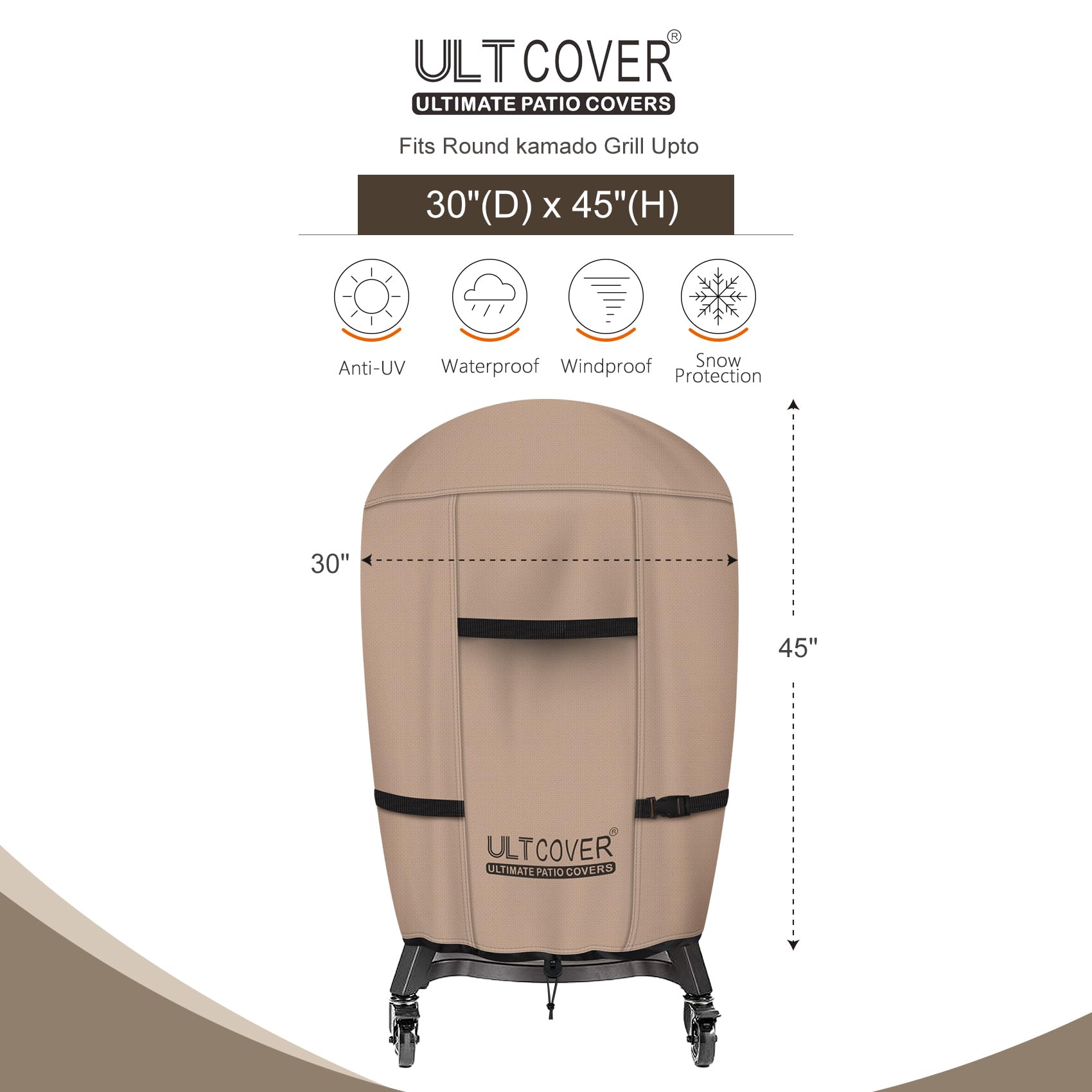 ULTCOVER textura 600D primer plano mostrando resistencia y acabado