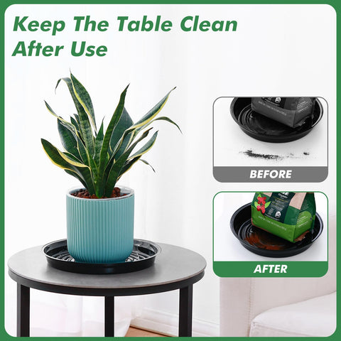 UltraOutlet plato recogiendo agua de maceta y evitando manchas