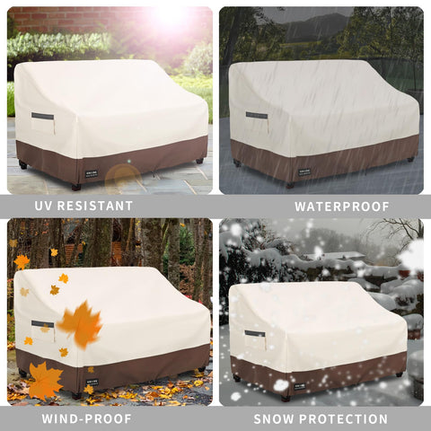 UNARK comparación tamaño muestra ajuste para loveseat 58x33x32