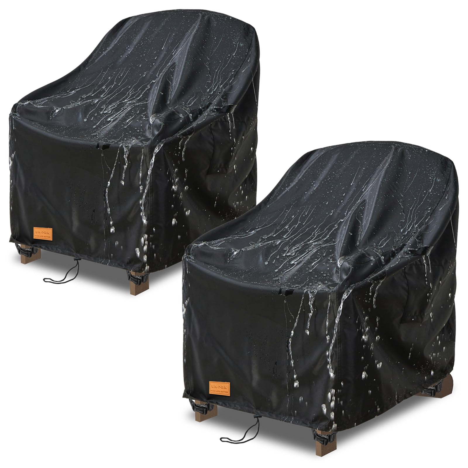 UNARK funda frontal pack de 2 protegiendo sillas, resistencia a la lluvia