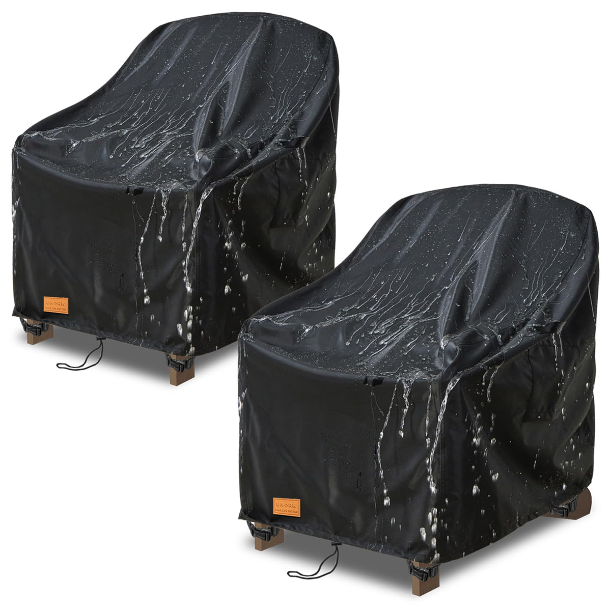 UNARK funda frontal pack de 2 protegiendo sillas, resistencia a la lluvia
