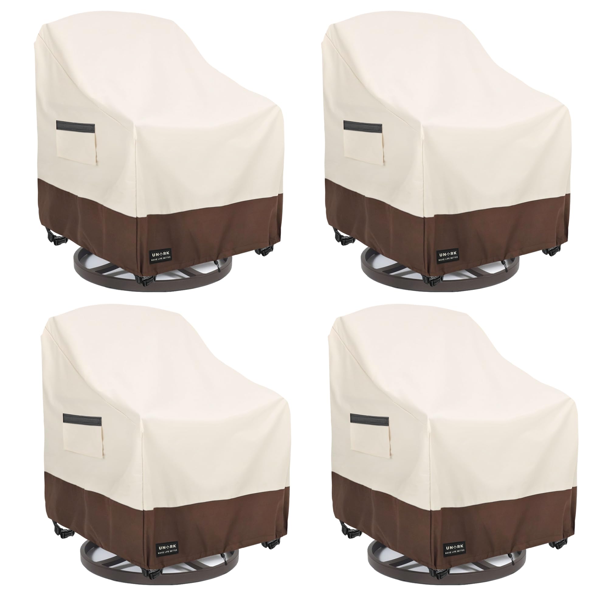 UNARK funda frontal pack de 4 mostrando protección completa