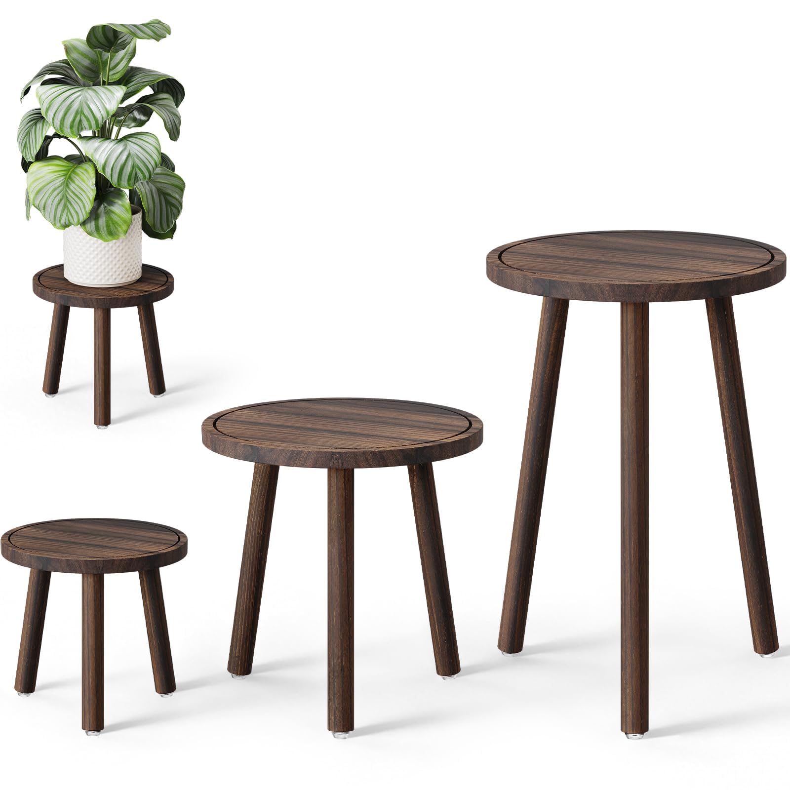 Uneedem soporte de plantas frontal mostrando estilo y estabilidad