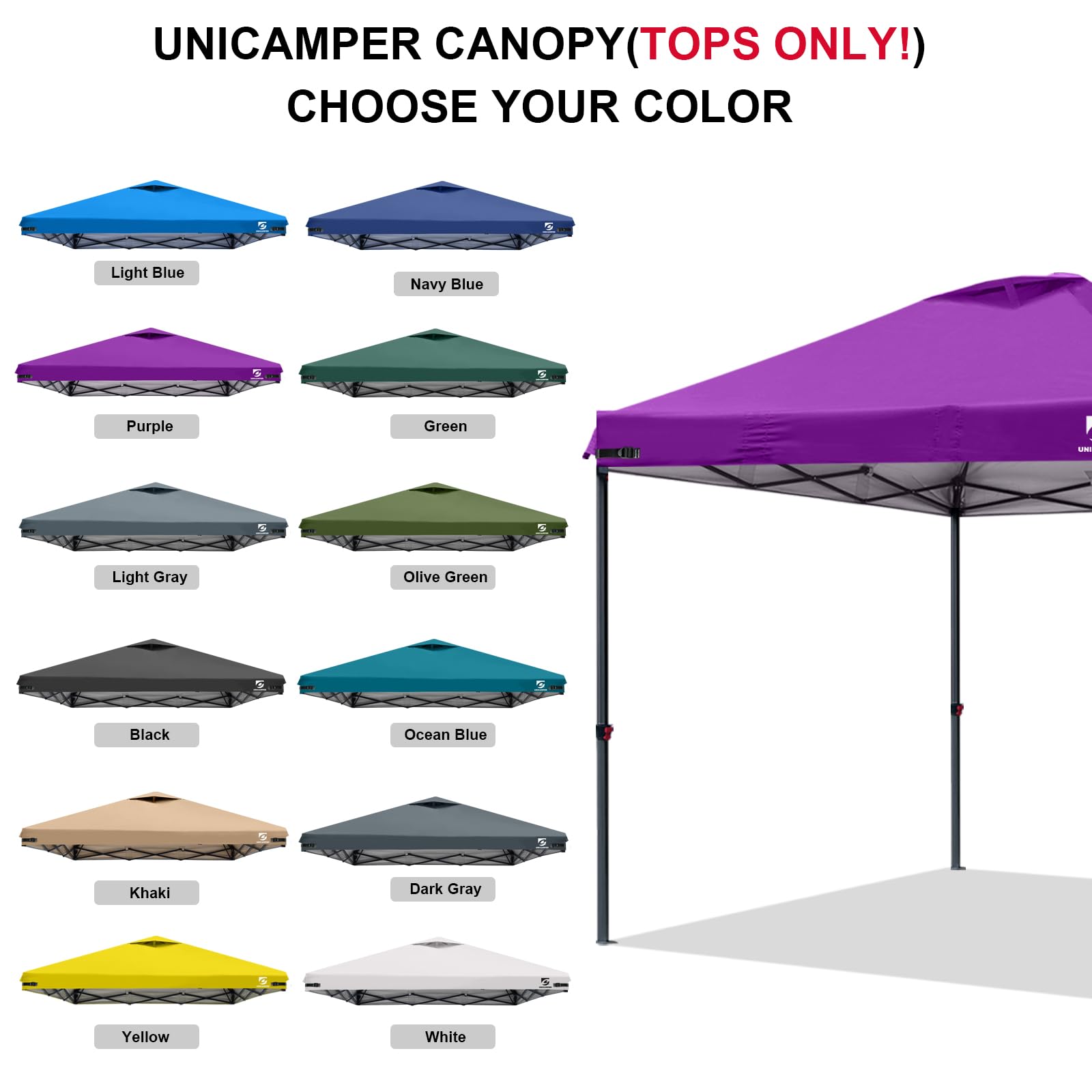 UNICAMPER cubierta instalada en feria comercial protegiendo puestos y productos