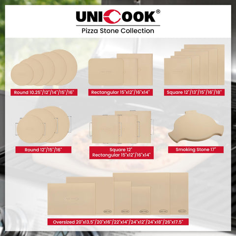 Comparación de tamaño Unicook con plato estándar para ver diámetro ideal para pizzas personales