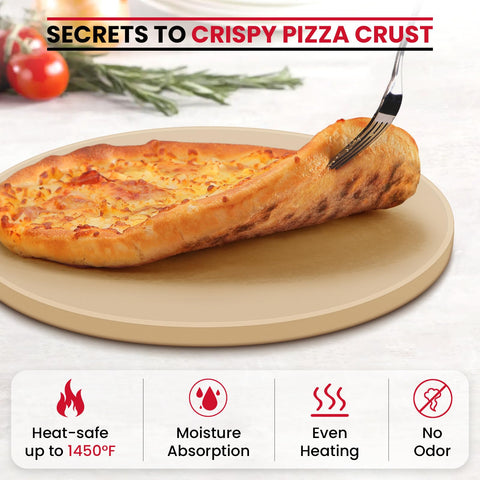 Unicook piedra en horno con pizza logrando base crujiente