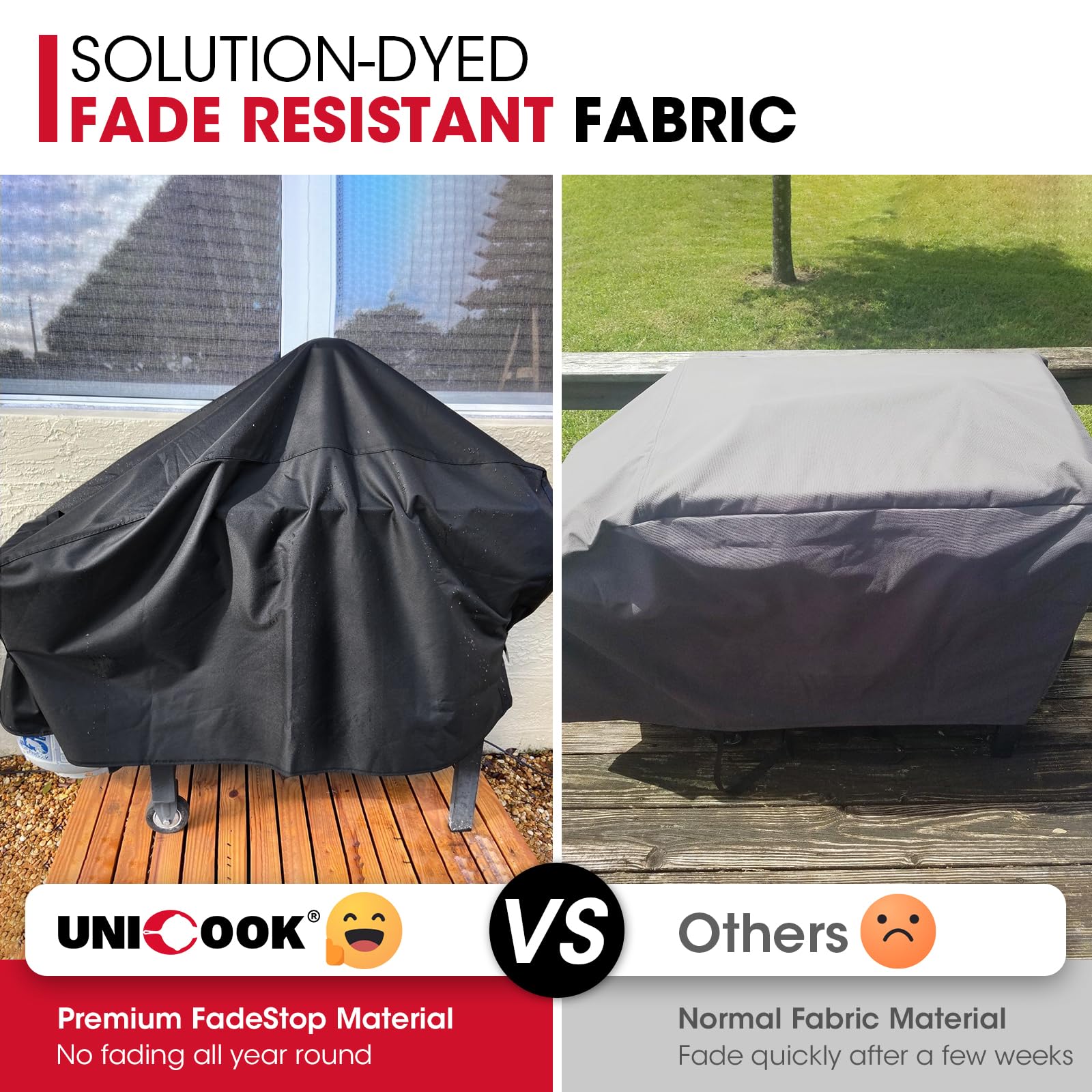 Unicook tejido vinílico resistente a UV para mayor durabilidad