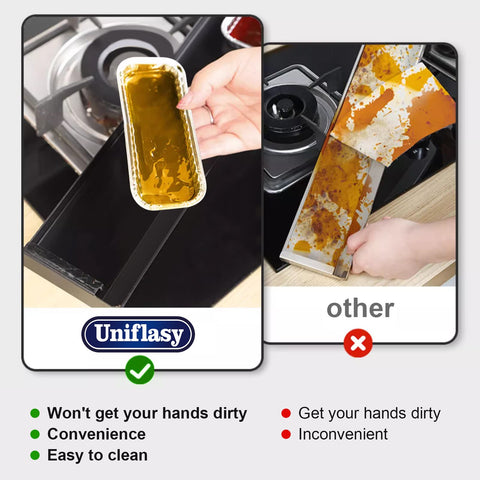 Fundas Uniflasy apiladas para almacenamiento compacto y ahorro de espacio