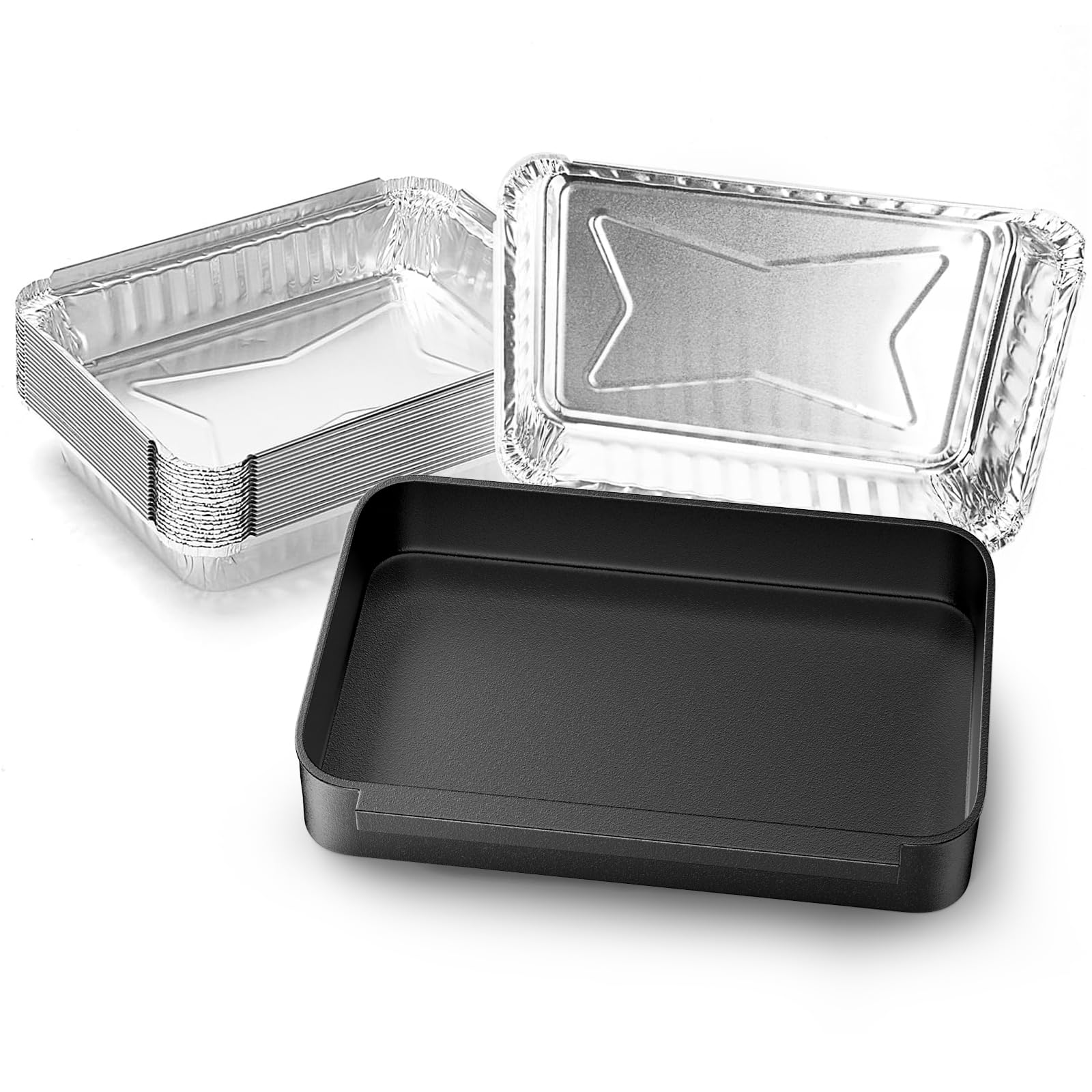 Uniflasy bandeja 93305 vista frontal con ajuste perfecto para Weber, fácil sustitución