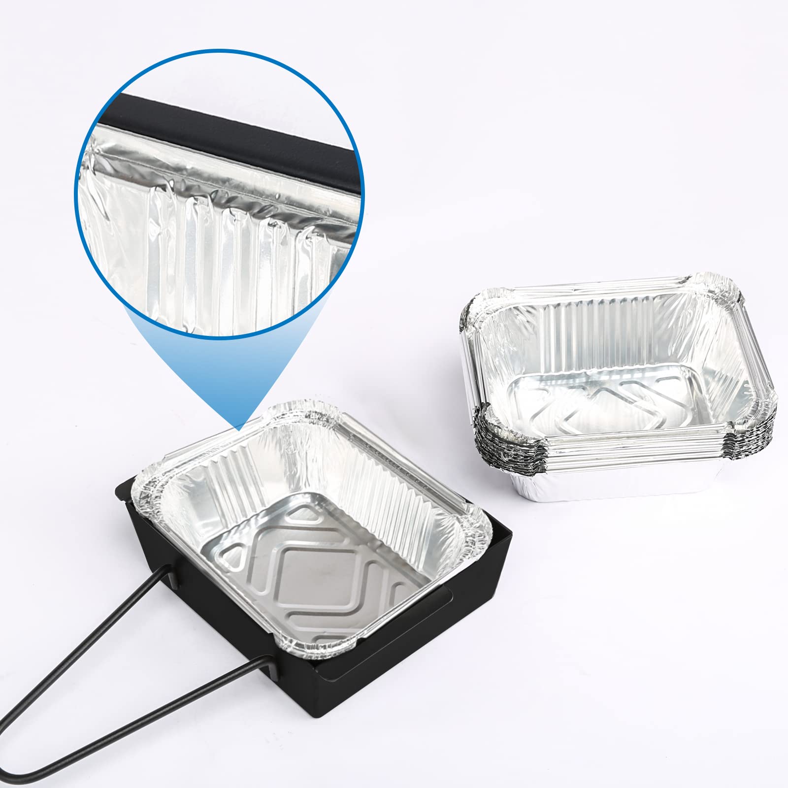 Uniflasy bandeja en uso integrando forro para evitar salpicaduras y grasa
