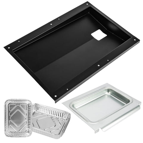 Uniflasy bandeja de grasa frontal mostrando ajuste preciso, mejora limpieza