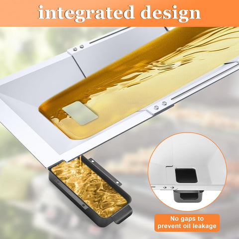 Uniflasy bandeja con pan recolector listo para extraer y vaciar sin derrames