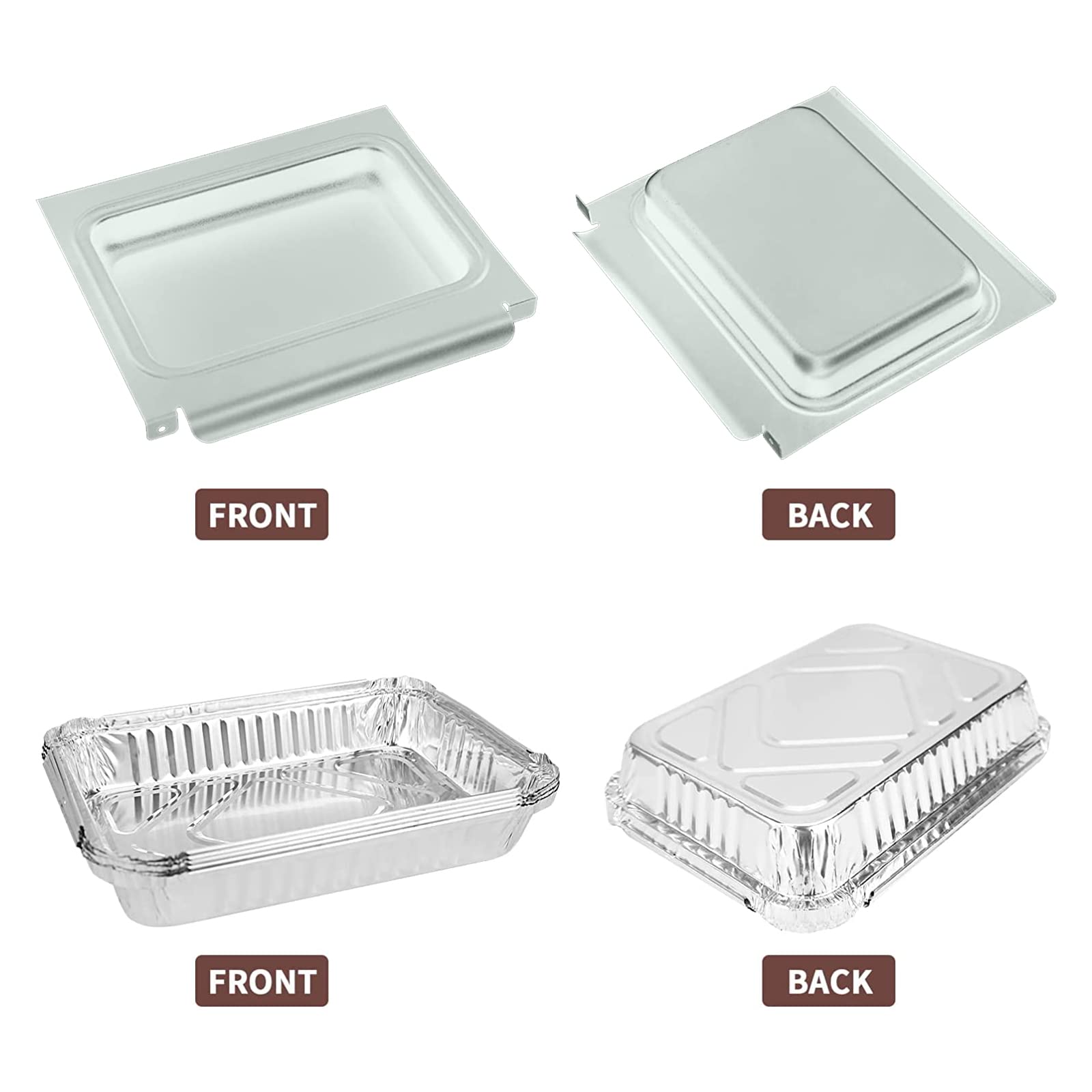 Uniflasy bandeja con grasa recogida ilustrando capacidad de 31 oz