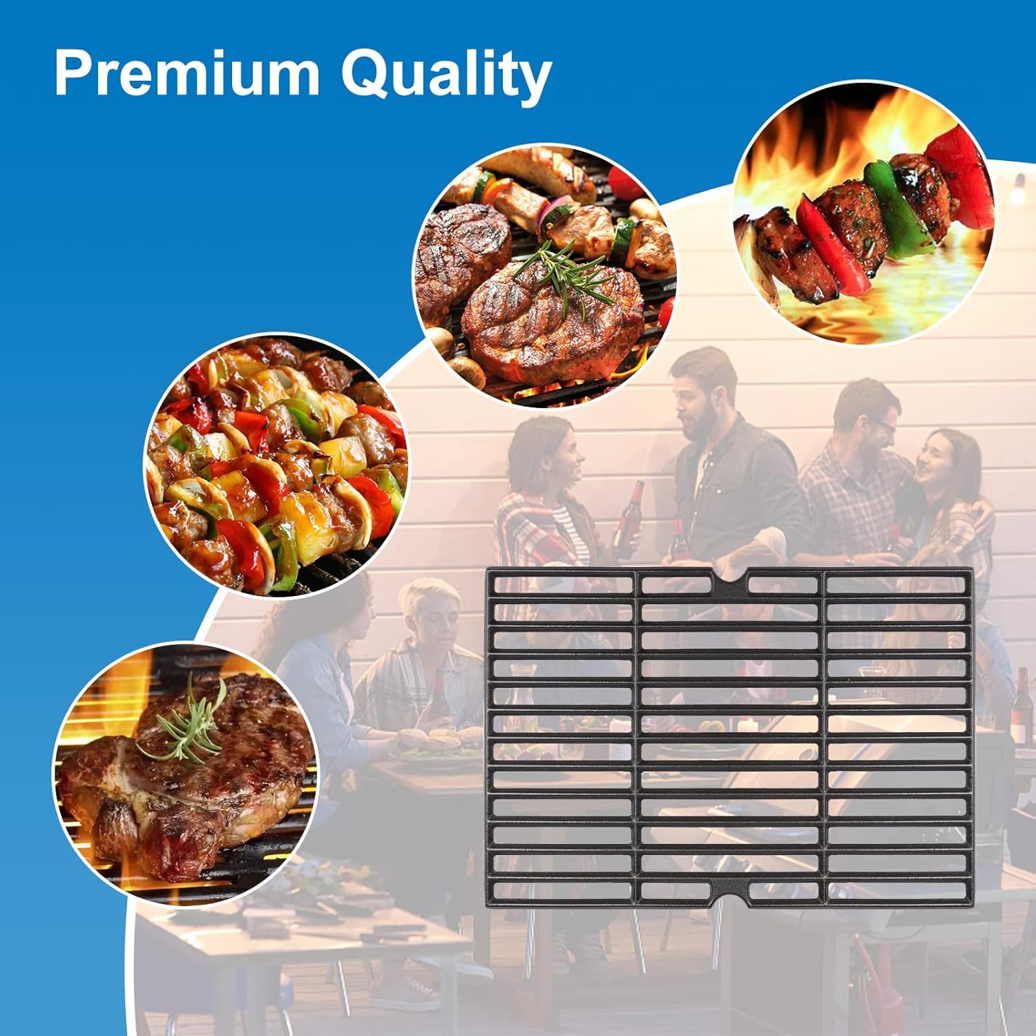 Uniflasy parrilla en uso en jardín con rejillas logrando marcas perfectas