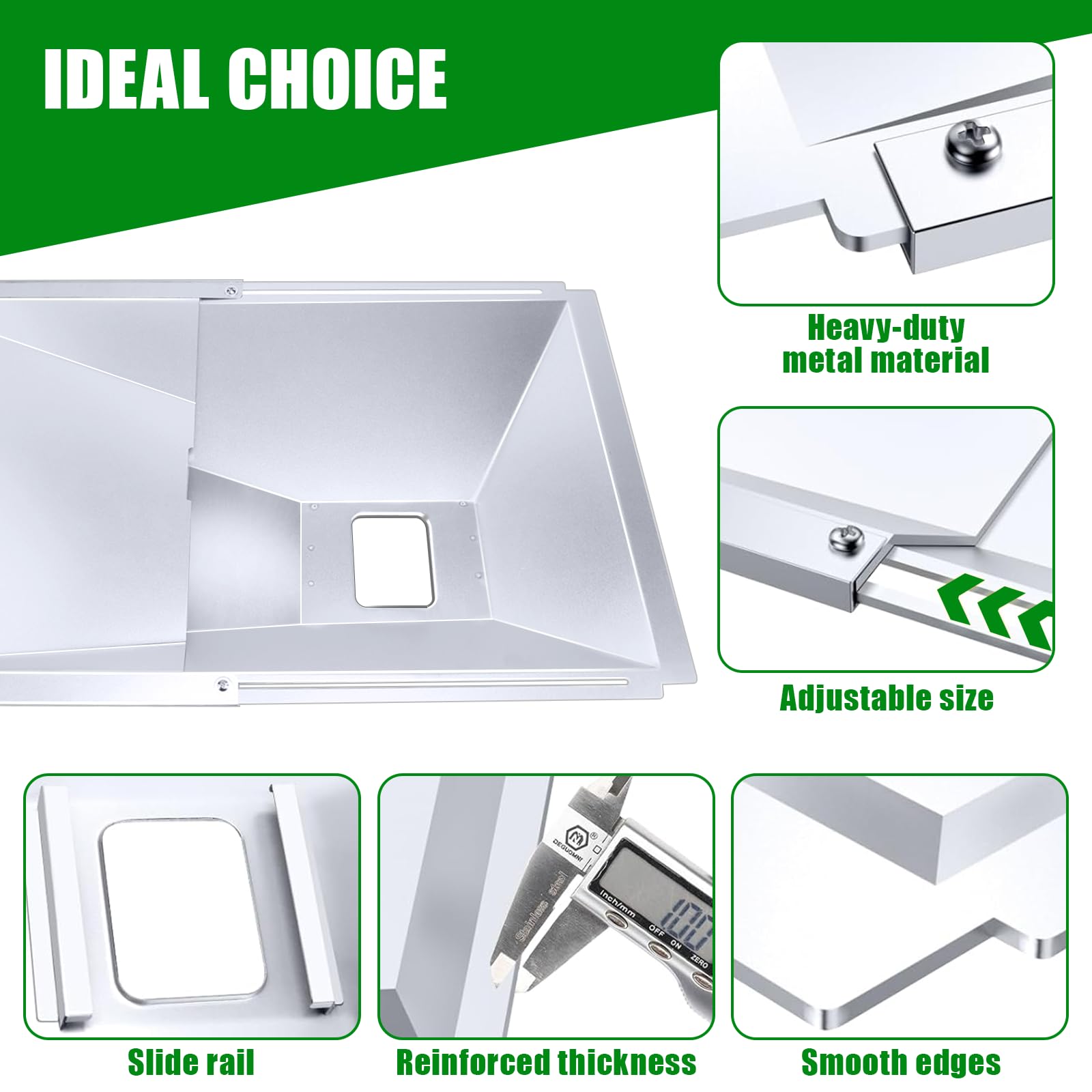 Uniflasy paquete de 10 forros de aluminio para limpieza rápida y segura