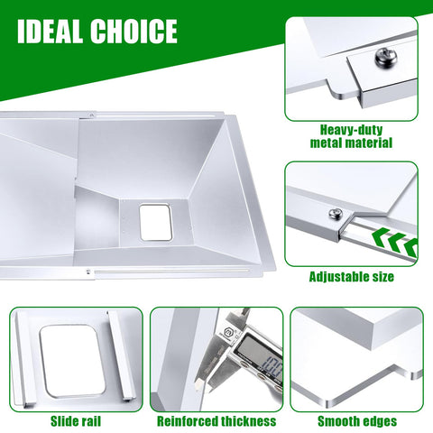 Uniflasy paquete de 10 forros de aluminio para limpieza rápida y segura