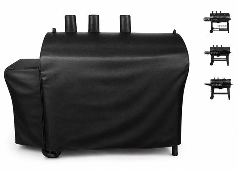 Uniflasy vista frontal de la funda ajustada protegiendo la parrilla, protección completa