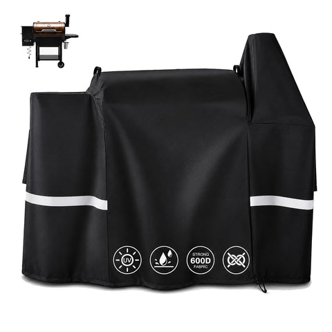 Uniflasy vista frontal de la funda protegiendo parrilla, protección completa