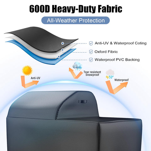 Uniflasy funda puesta en parrilla Traeger, protege contra lluvia y polvo
