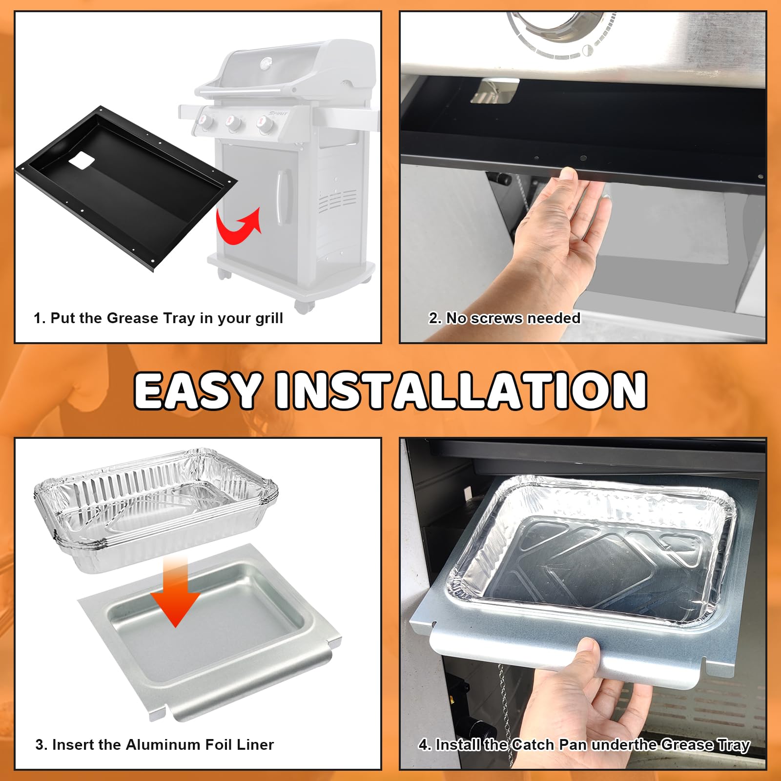 Uniflasy paquete de 10 fundas de aluminio listo para cambiar y desechar