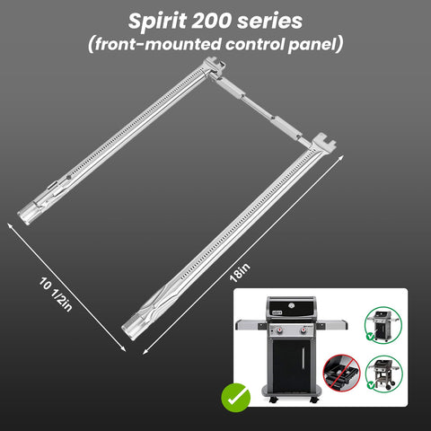 Uniflasy piezas instaladas en Weber Spirit, mejora inmediata del calor