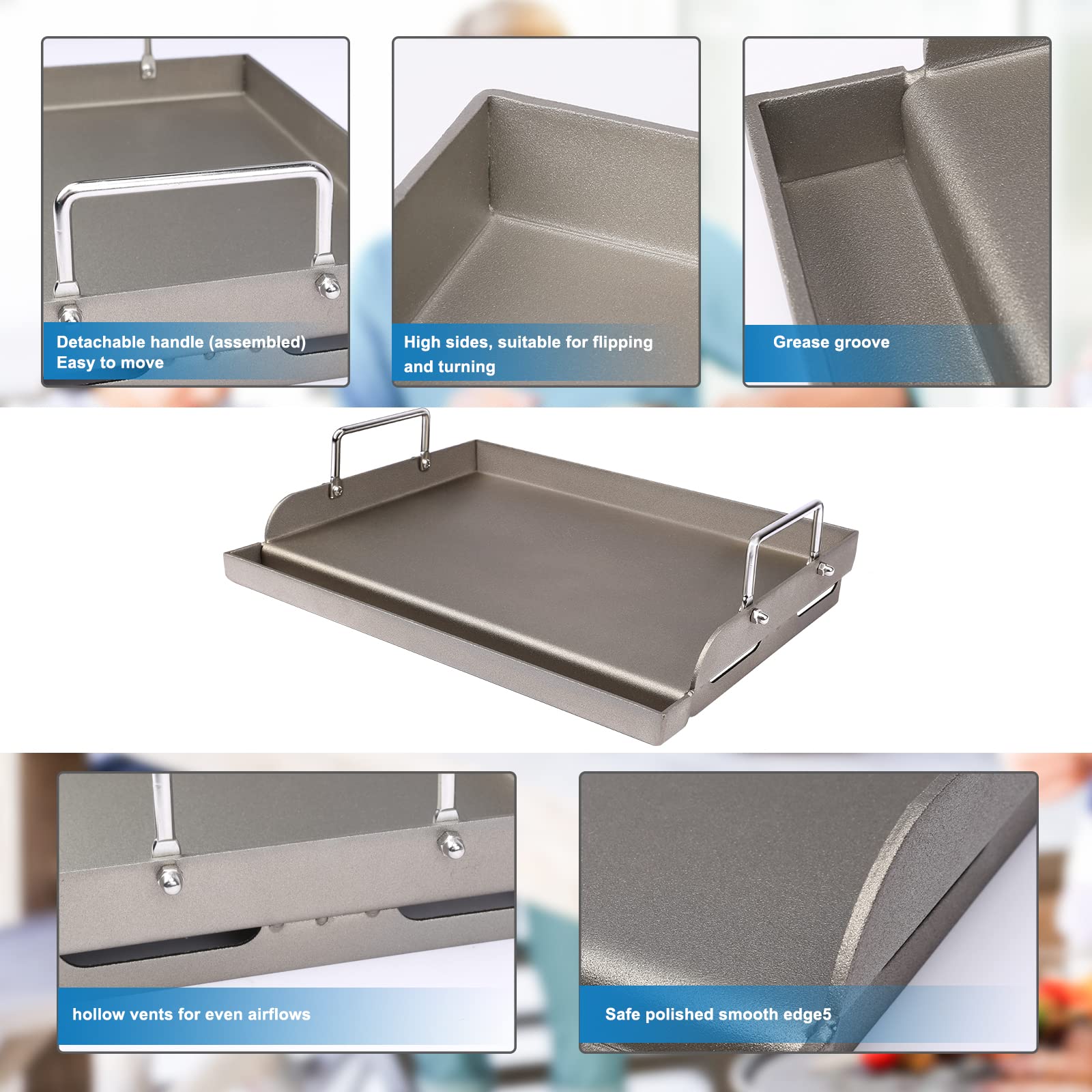 Uniflasy mango para mover la plancha con seguridad y control