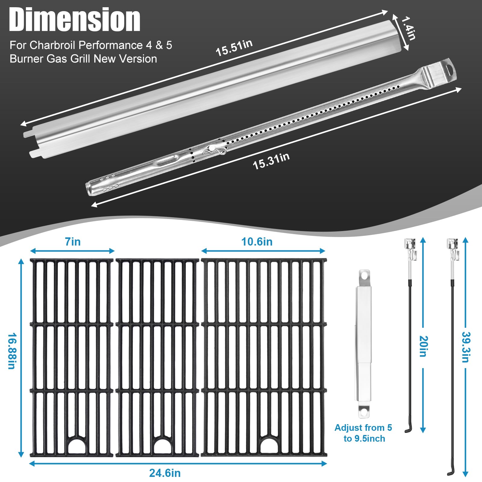 Uniflasy primer plano de tubos de quemador resistentes a la corrosión