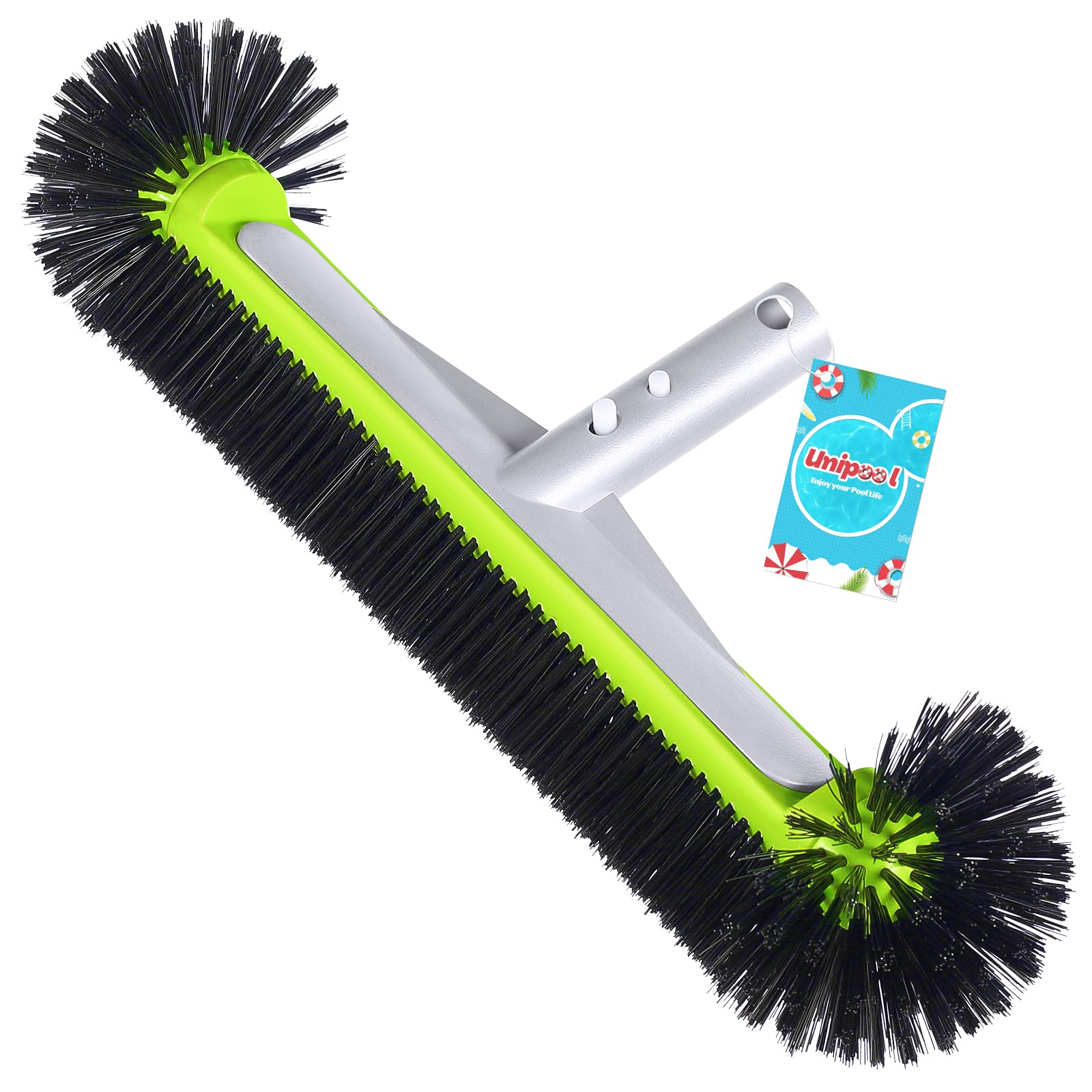 Unipool cabezal frontal mostrando ancho y forma robusta para limpieza eficaz
