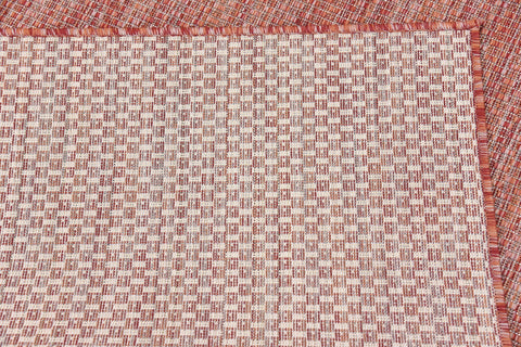Unique Loom paleta de colores Rust Red/Beige para combinar con decoración