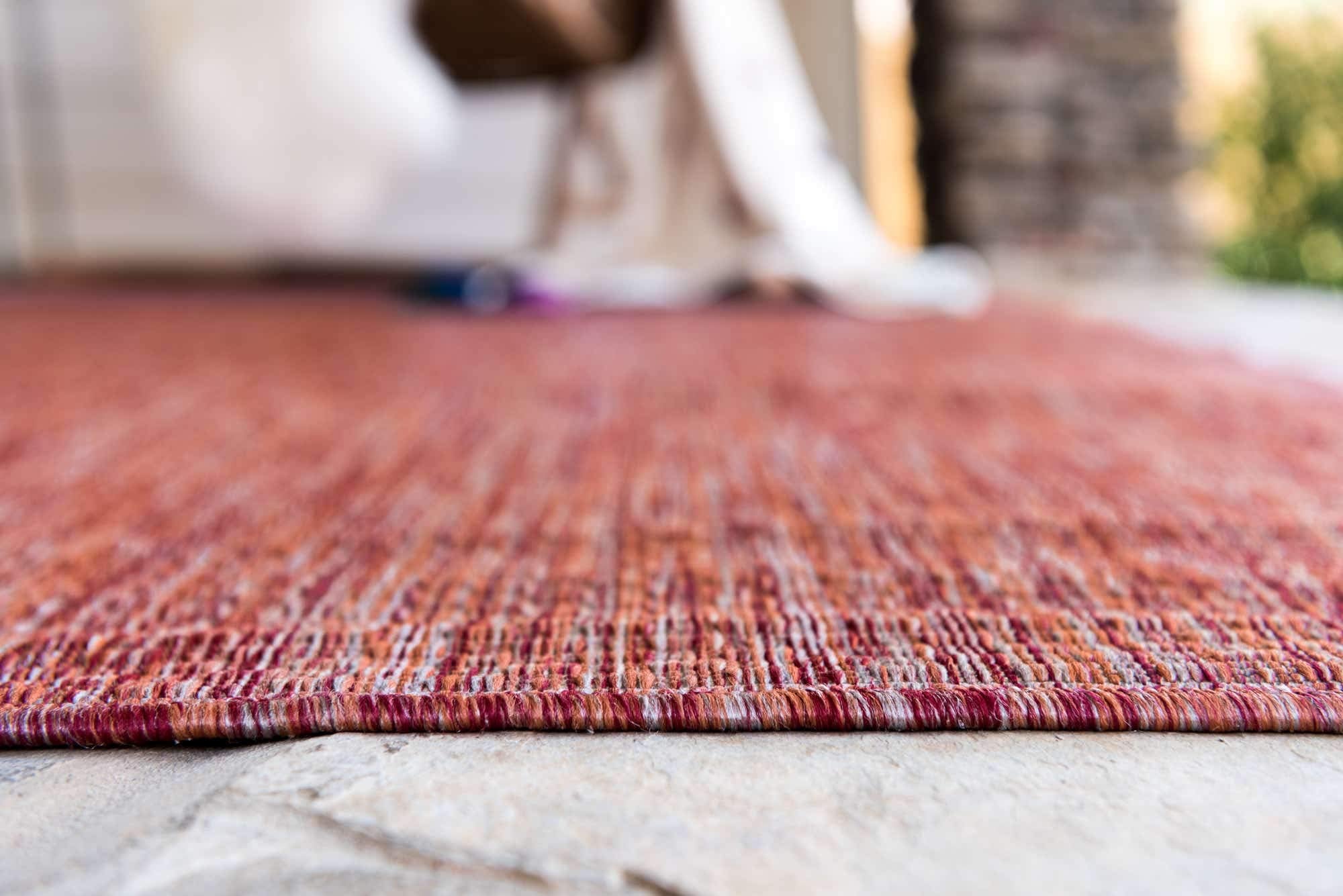Unique Loom detalle de la textura de pelo plano que facilita limpieza y durabilidad