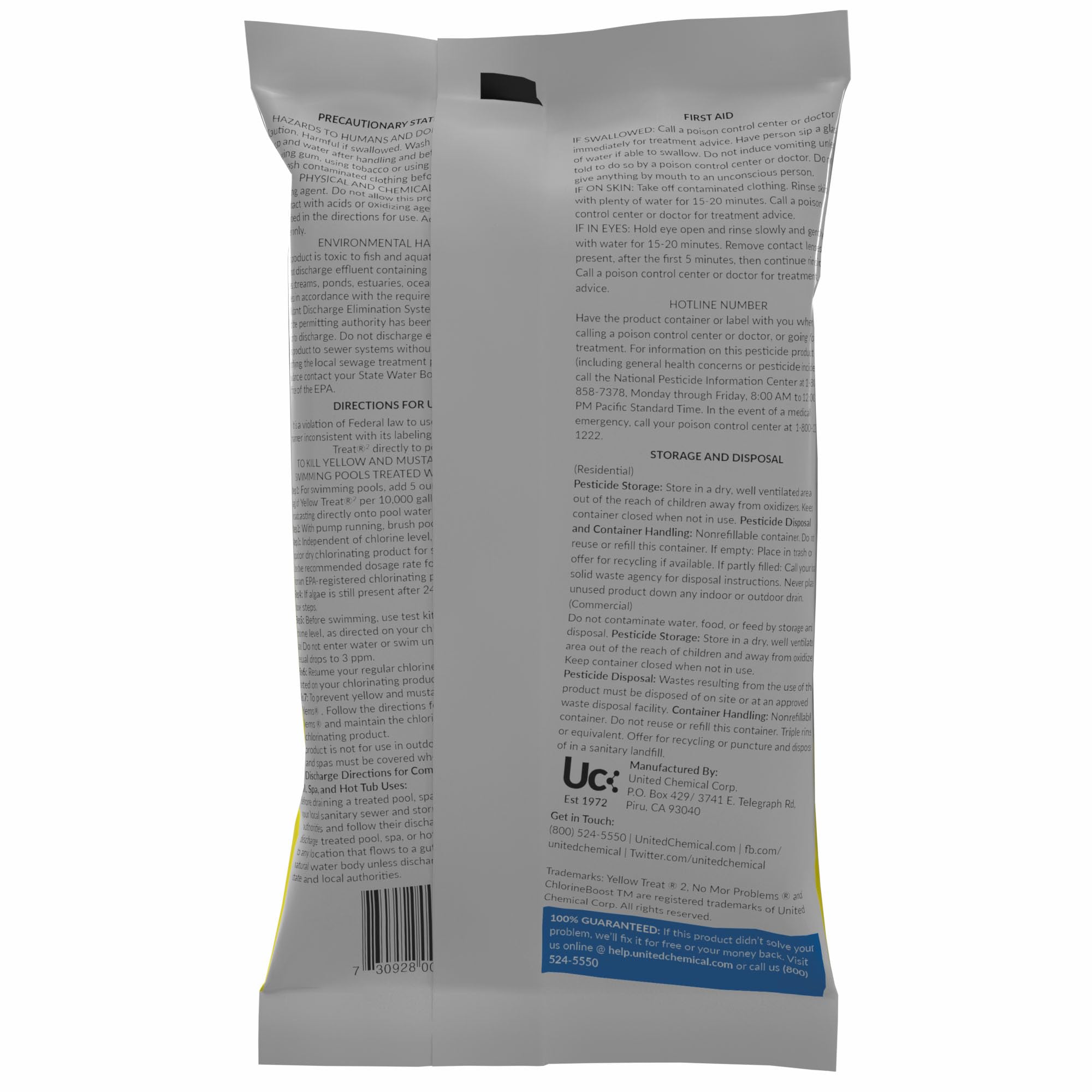 United Chemical primer plano del líquido y textura, alta concentración para tratamientos eficaces