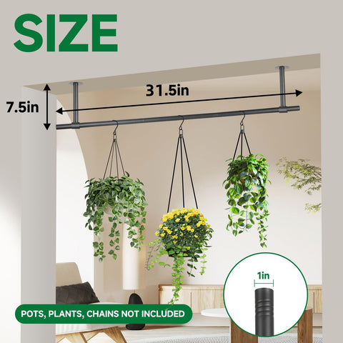 Uoveya montaje en ventana con macetas para optimizar espacio vertical