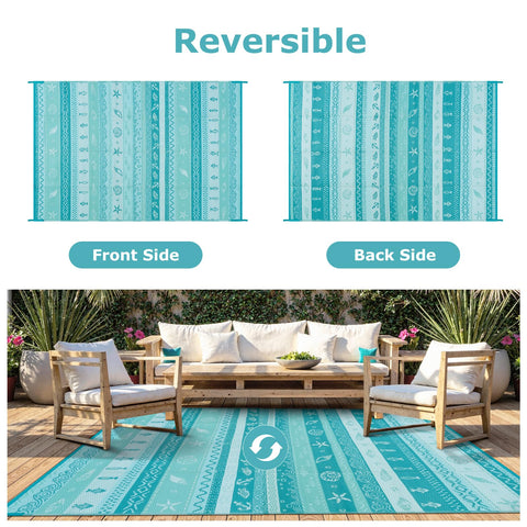 Alfombra Uphome colocada junto a piscina, superficie antiahogo y resistente