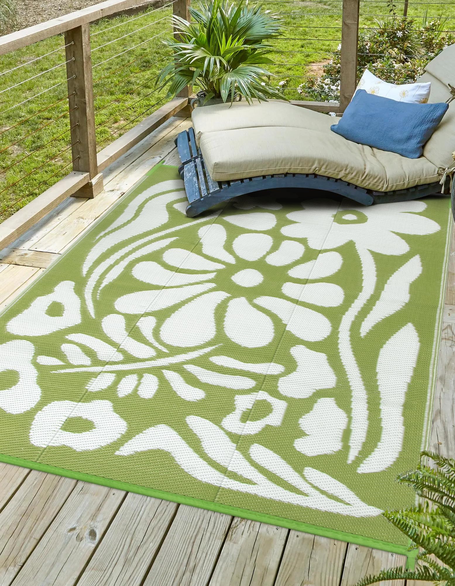 Uphome alfombra 6x9 comparada con muebles muestra escala y cobertura