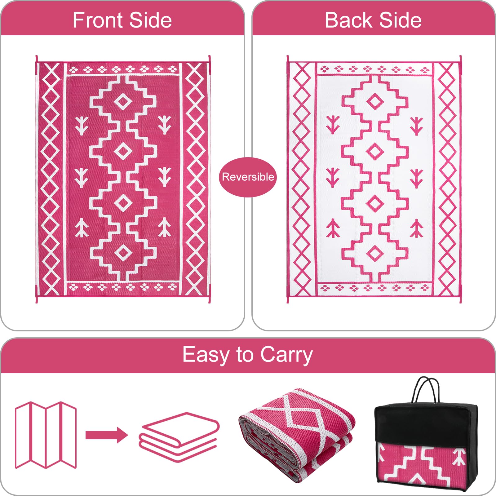 Uphome lado reversible mostrando patrón alterno, multiplica el uso práctico