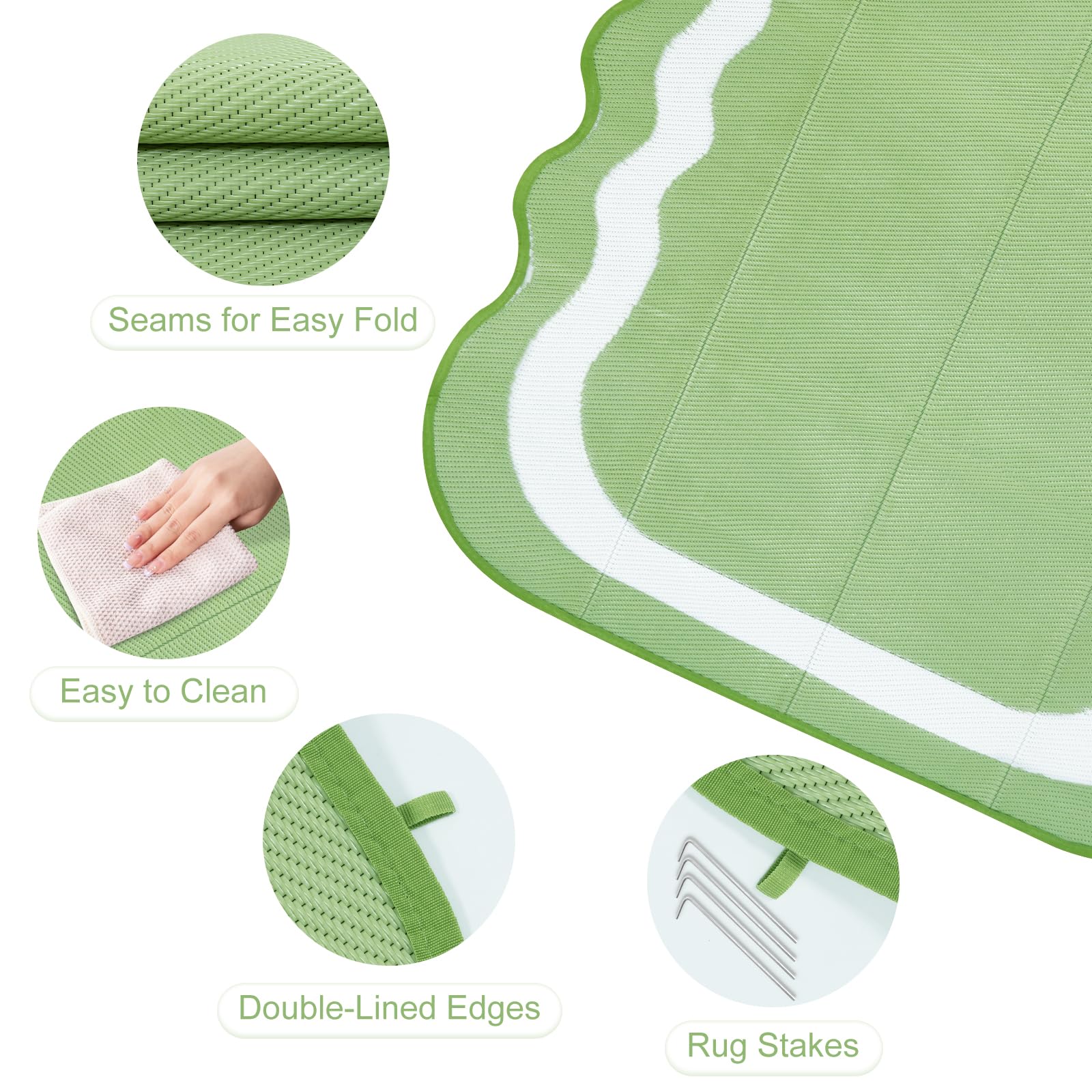 Uphome textura de plástico paja resistente que facilita limpieza rápida