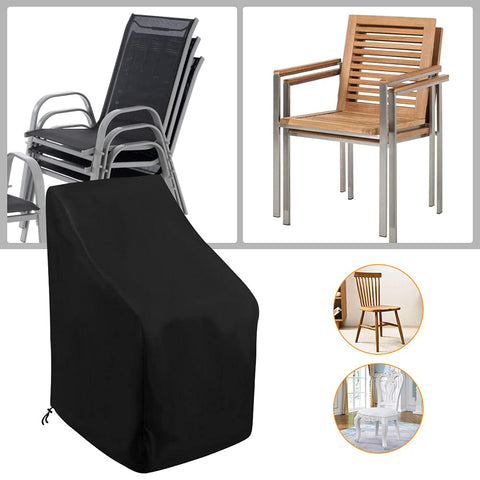 Uranshin funda en terraza protegiendo muebles y manteniendo limpieza