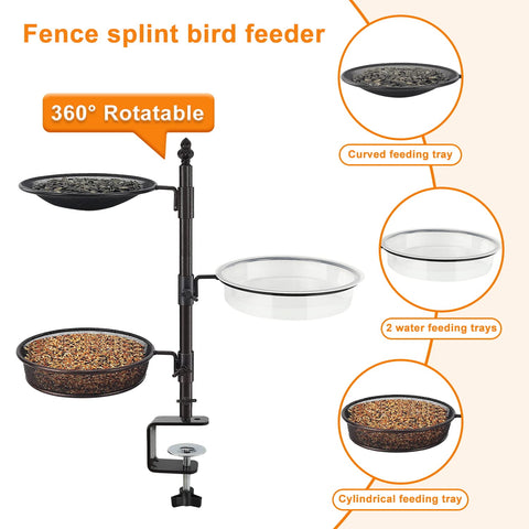 Urban Deco bandeja plástica usada como baño para aves, facilita limpieza