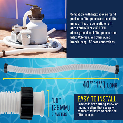 U.S. Pool Supply espiral de polietileno resistente al flujo