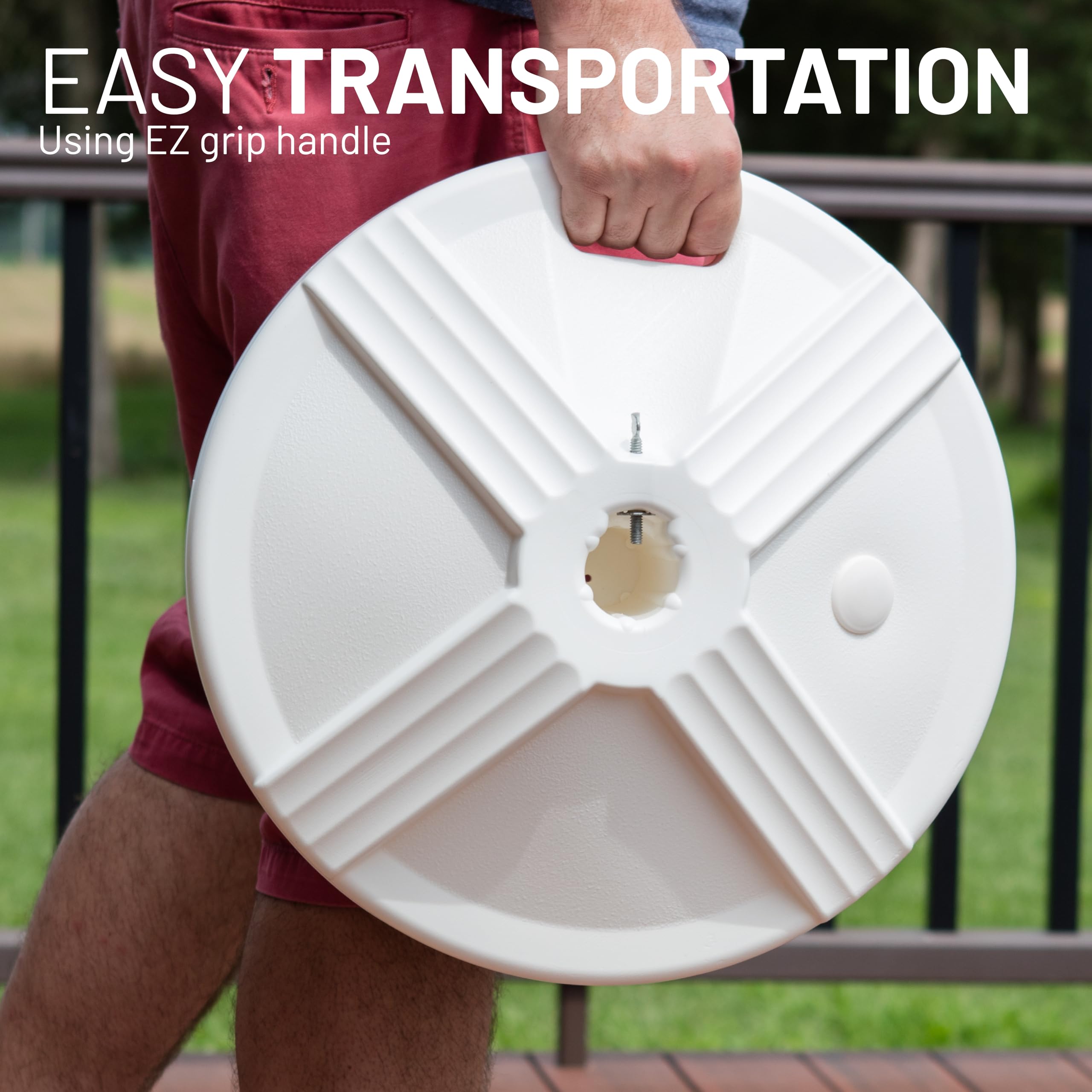 US Weight asa EZ Grip para transporte fácil y reaplazamiento rápido
