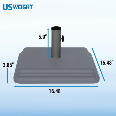 US Weight comparación de tamaño junto a una regla para referencia de escala