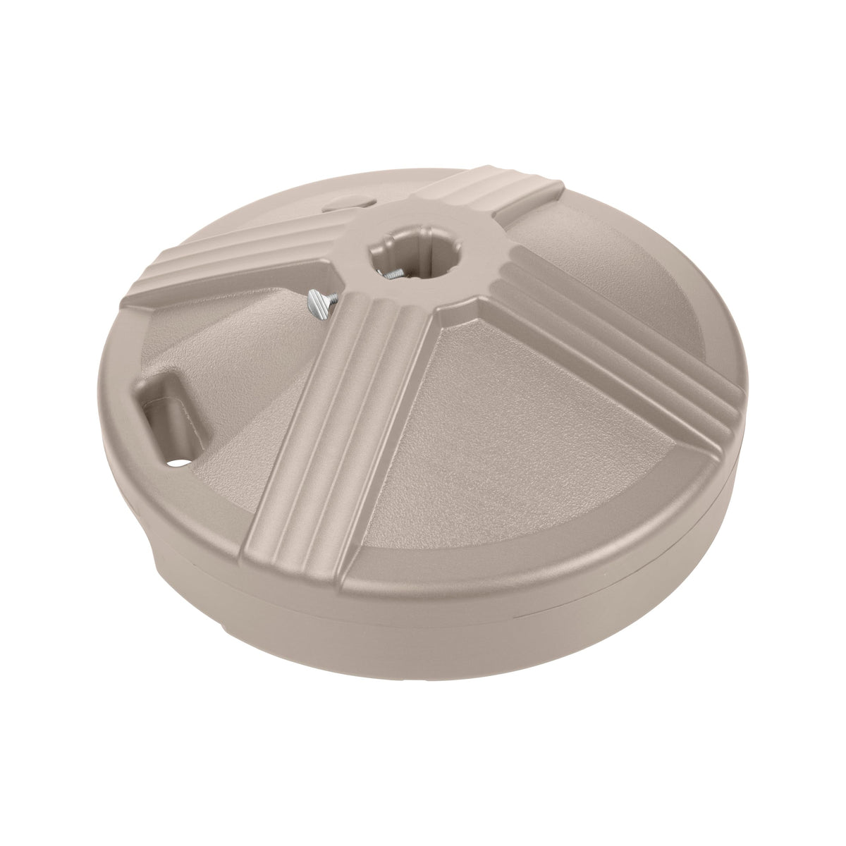 US Weight vista frontal de la base beige con acabado resistente