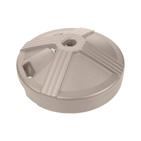 US Weight vista frontal de la base beige con acabado resistente