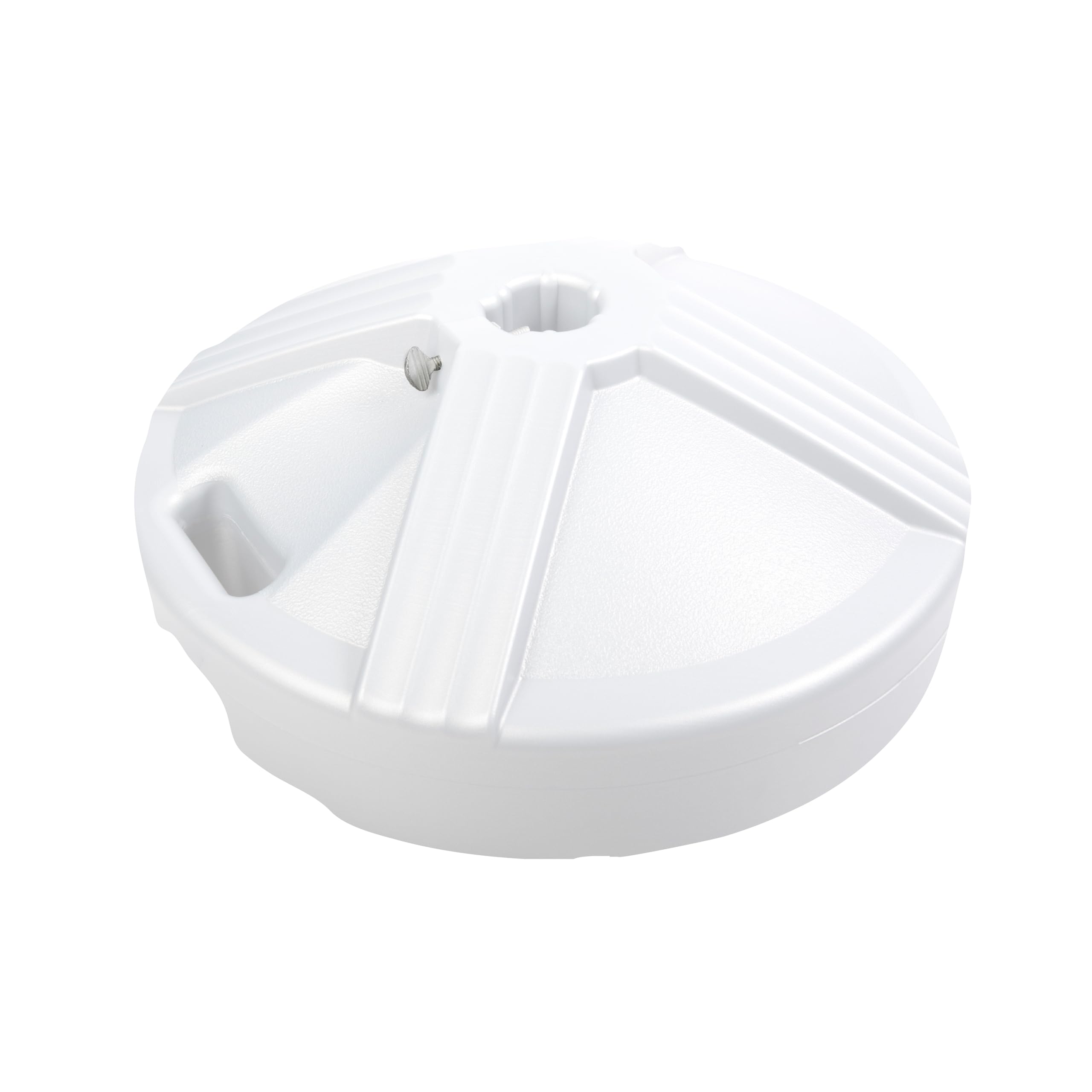 US Weight vista frontal de la base blanca con aspecto resistente